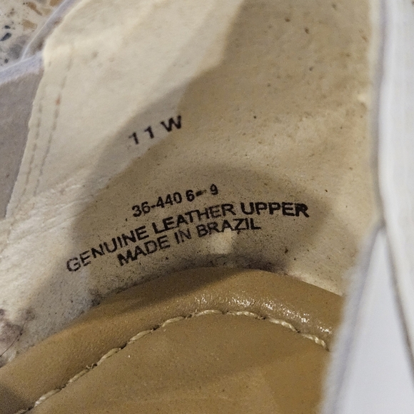 ComfortView SZ 11W Multicolor Leather Huarache Closed Toe Slip On Flat - Picture 8 of 8